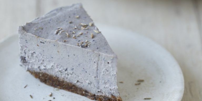 Raw Lavender Cheesecake