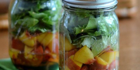 Peach Tomato Basil Salad