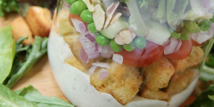 Loaded Salad in a Jar