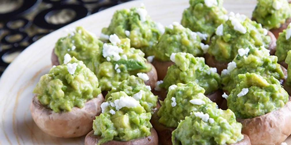 Avocado Stuffed Mushrooms (Keto)