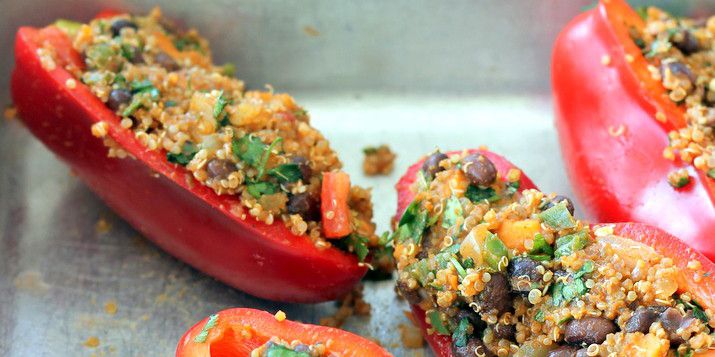 Vegetarian Couscous Stuffed Peppers