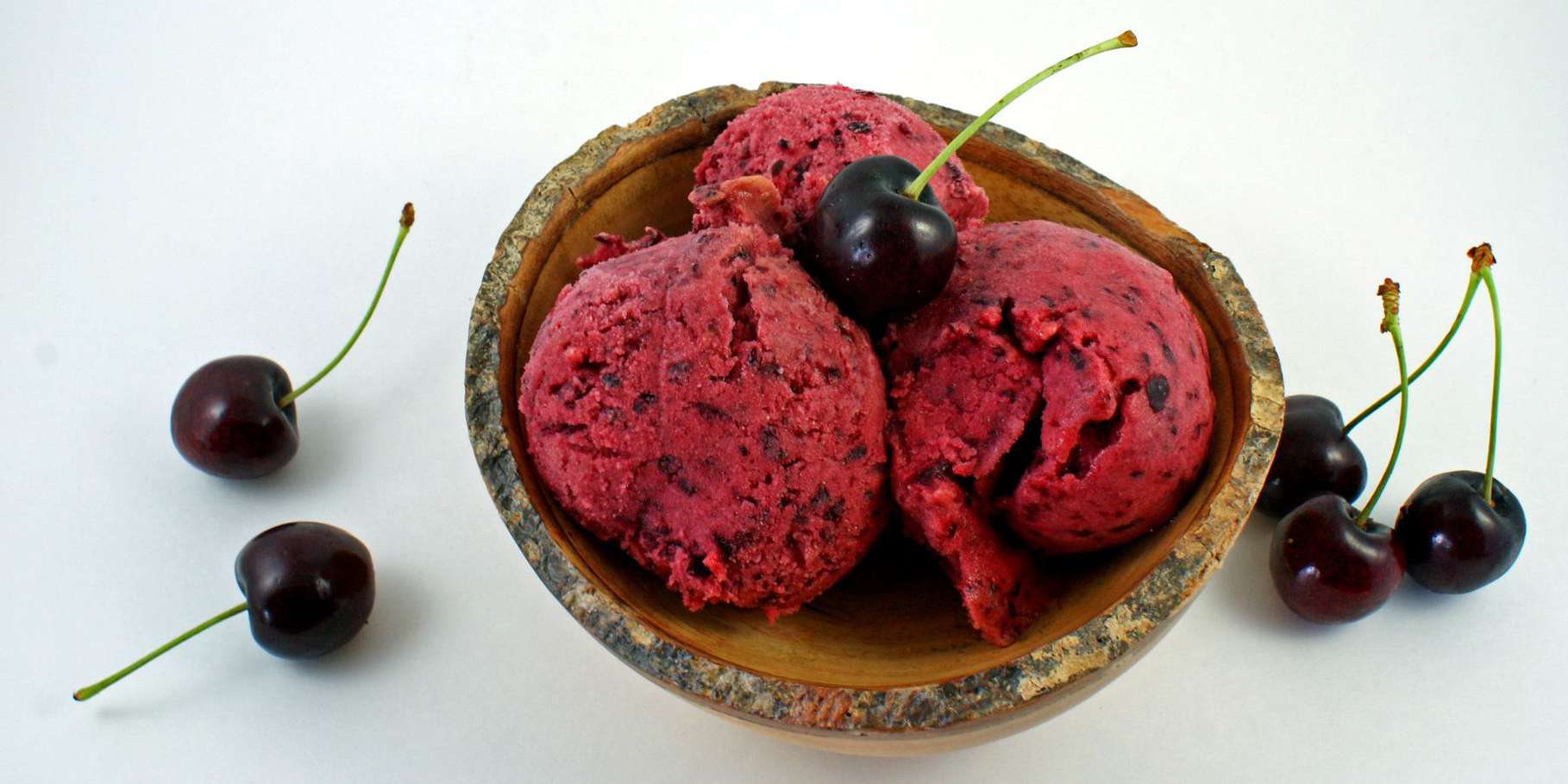 Cherry Sorbet (Without an Ice Cream Maker)