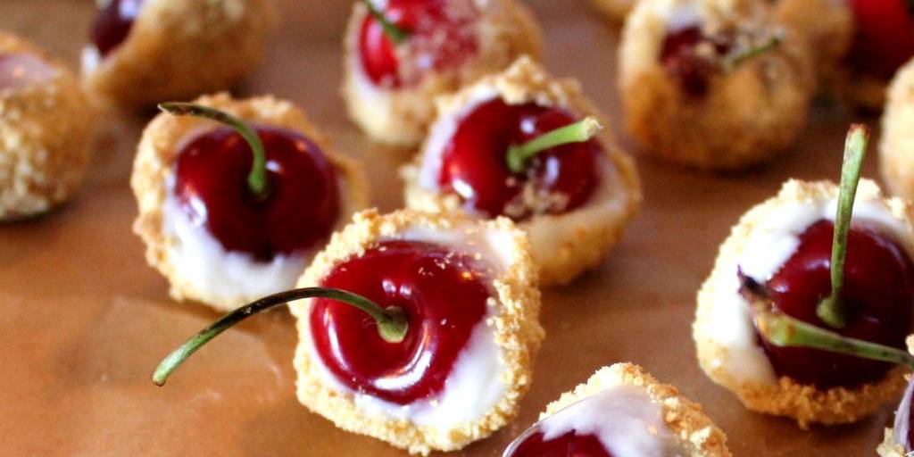 Cherry Cheesecake Bites