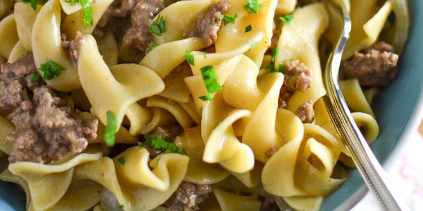 (Dairy Free) Ground Beef Stroganoff