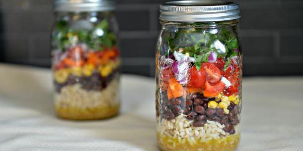 Mexican Salad in a Jar