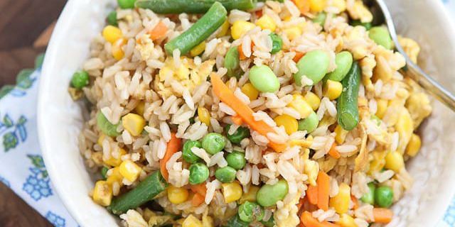 Vegetable Fried Brown Rice