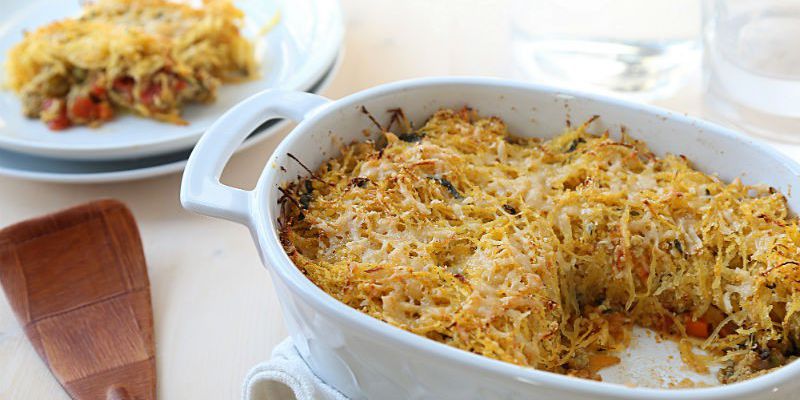 Turkey and Spaghetti Squash Shepherd's Pie