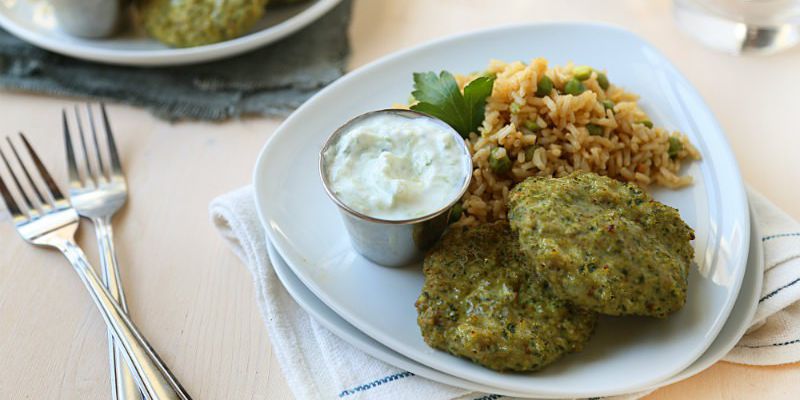 Turkey Kofta with Cumin Scented Brown Rice