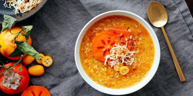 Turmeric Persimmon Porridge