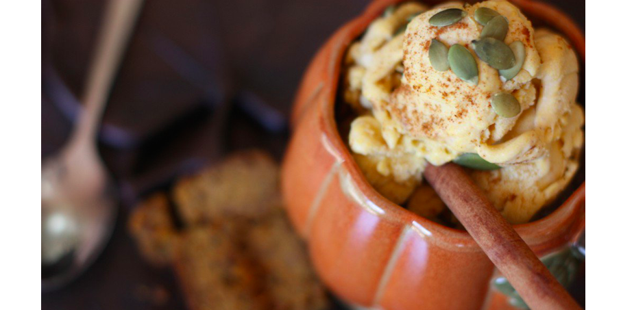 Vegan Pumpkin Spice Ice-cream