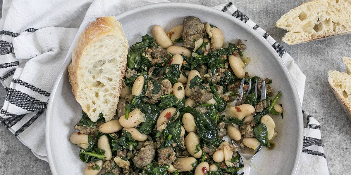 Italian Sausage and White Bean Skillet