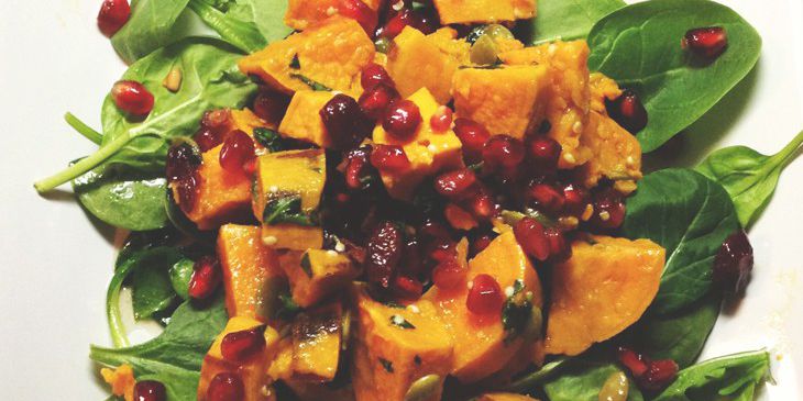 Sweet Potato Pomegranate Salad