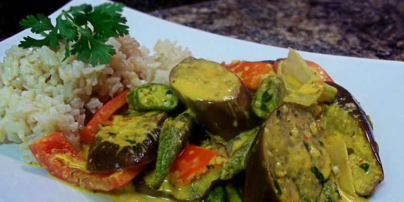 Steamed Vegetable Medley with Miso-Tahini Sauce