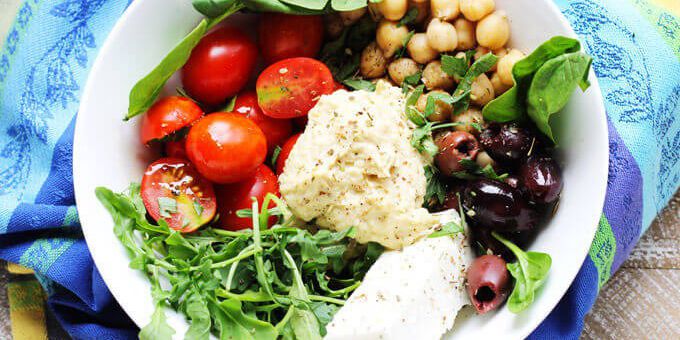 Mediterranean Hummus Bowl