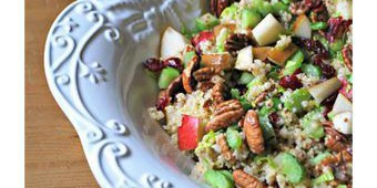 Quinoa Salad with Pears and Dried Cranberries