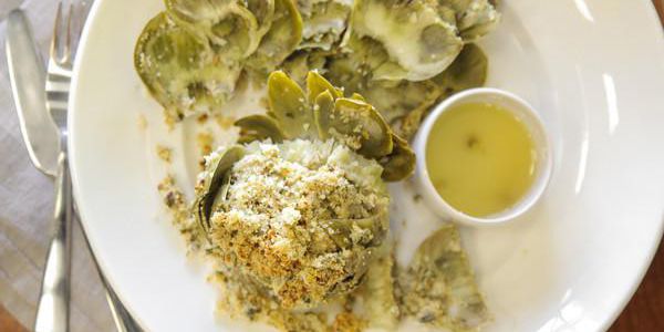 Savory Stuffed Artichokes with Lemon Garlic