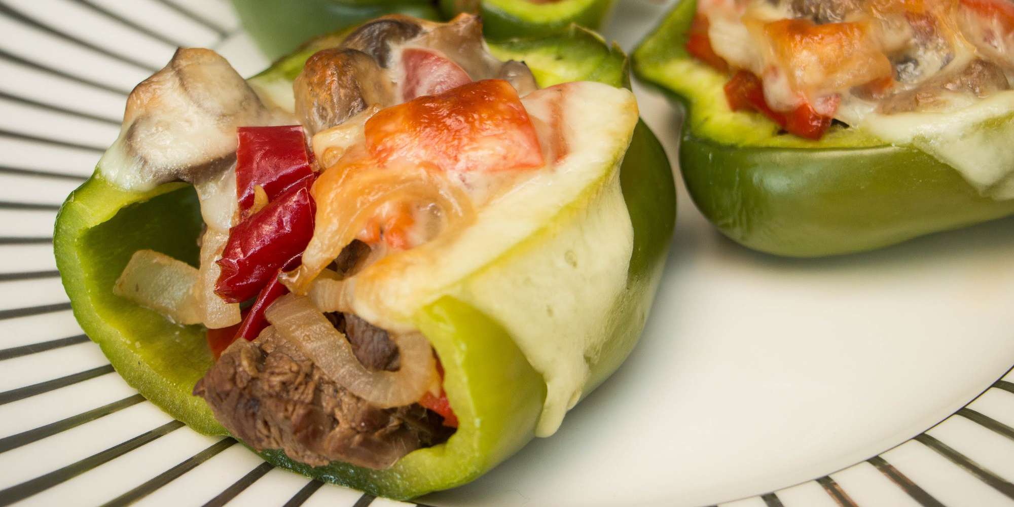 Philly Cheesesteak Stuffed Peppers