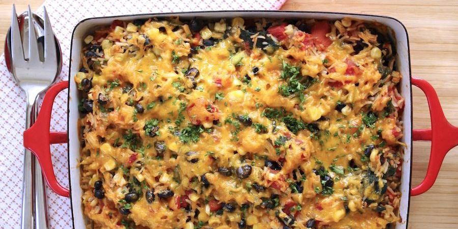 Bean, Lentil and Brown Rice Casserole