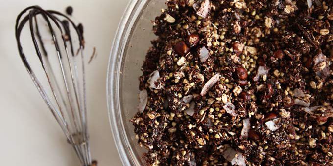 Chunky Chocolate Buckwheat Granola