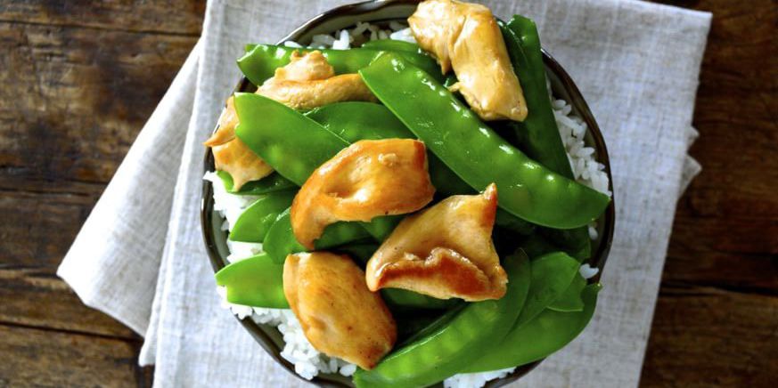 Chicken and Snow Pea Stir-Fry