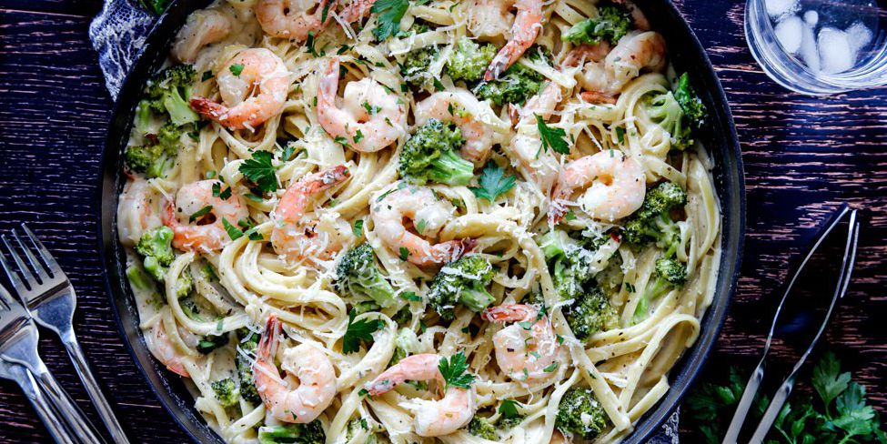 Shrimp and Broccoli Alfredo - MealGarden