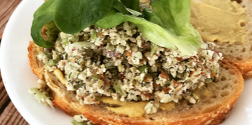 Vegan "Tuna" Salad on Rye