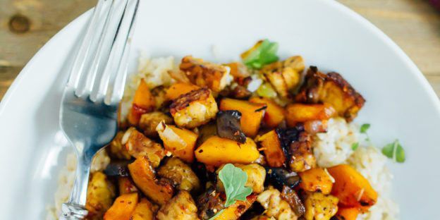 Tempeh Butternut Squash Bake