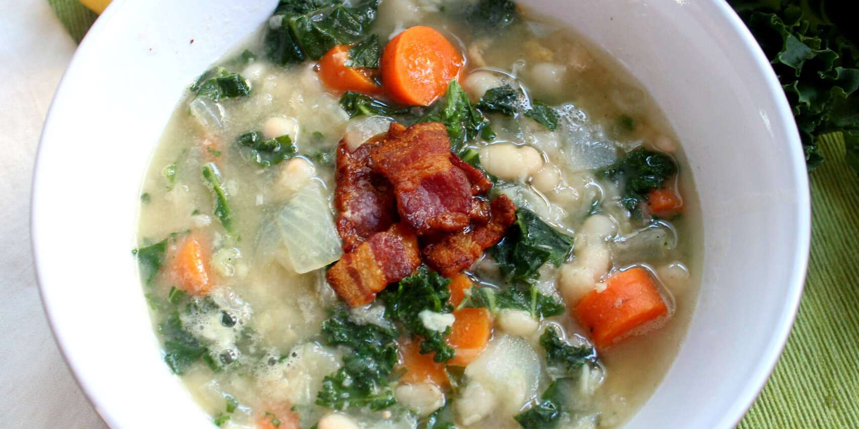 Instant Pot Kale and White Bean Soup