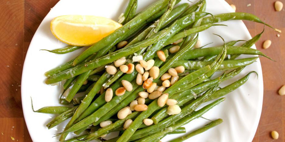 TNT Green Beans with Toasted Pine Nuts