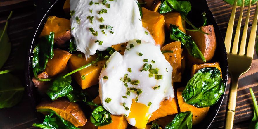 SWEET POTATO SPINACH BREAKFAST HASH