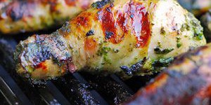 My Sister's Phenomenal Grilled Green Chicken