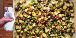 Roasted Brussels Sprouts and Bacon