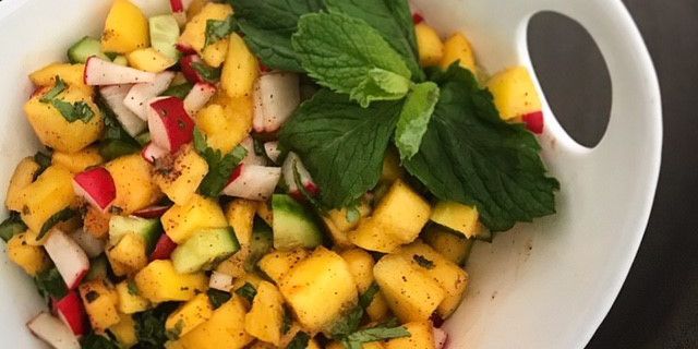 Cucumber Mango Radish Salsa
