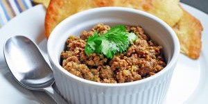 Deconstructed Samosa (Spiced Keema)