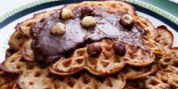 Low-carb banana waffles