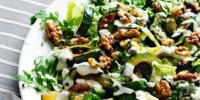Low-carb zucchini and walnut salad