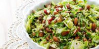 Crispy Brussels sprout salad with lemon