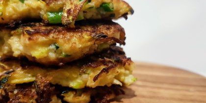 Cauliflower and Zucchini Fritters