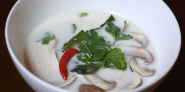 Thai Coconut Chicken Soup with Mushrooms Recipe