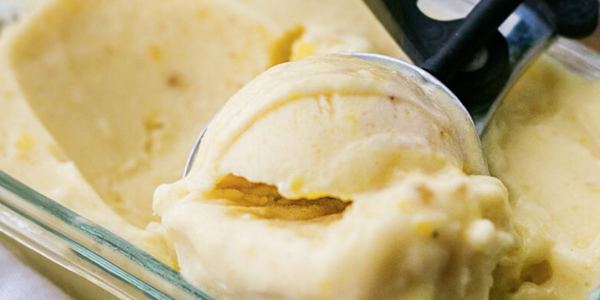Dairy-Free Peach Pina Colada Ice Cream