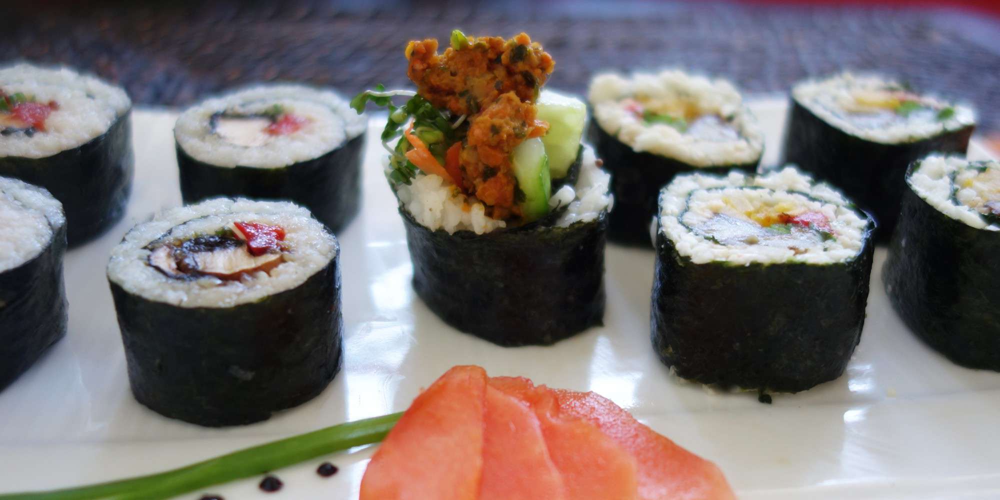 Raw Vegan Spicy Tuna - sushi filler