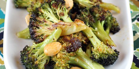Roasted Broccoli with Almonds
