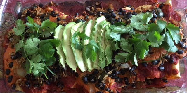 Vegan Black Bean and Rice Enchiladas