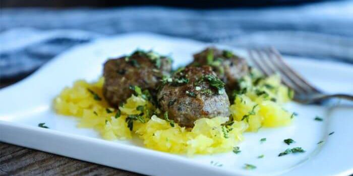 Lamb Meatballs with Mint Gremolata