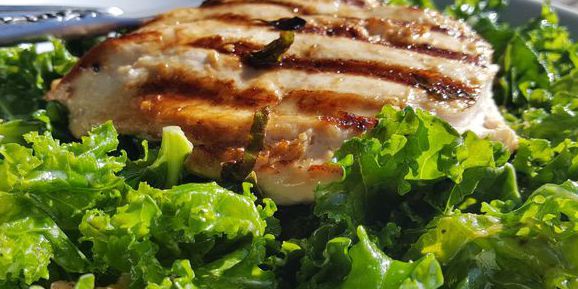Simple Chicken Kale Salad