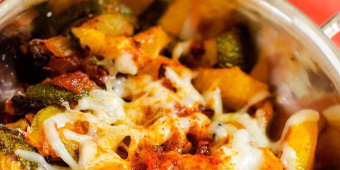 Roasted Squash with Manchego Cheese