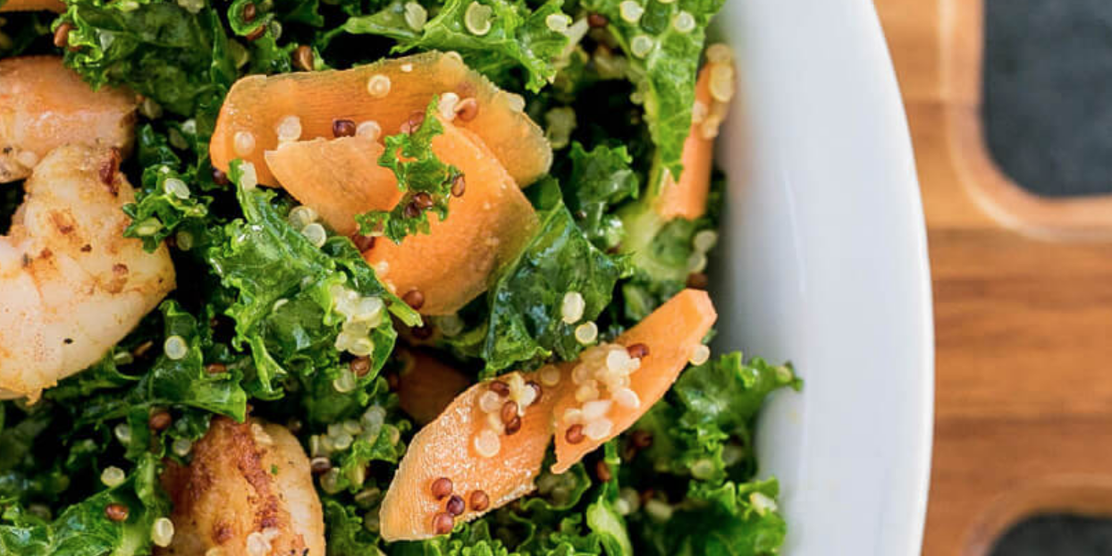 Shrimp, Kale & Quinoa Salad