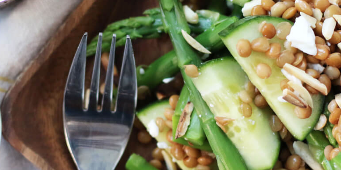 Asparagus & Cucumber Balsamic Salad