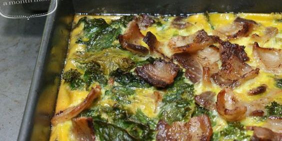 Bacon and Kale Breakfast Casserole