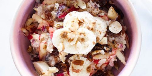 Bircher muesli with apple & banana